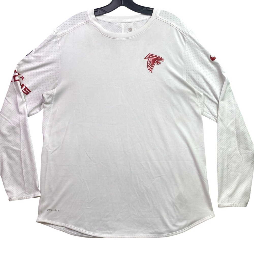 Atlanta Falcons Shirt Mens Large NFL Football Athletic Athleisure Nike Spell Out